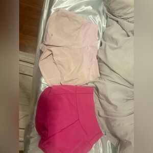 Women's Pink and Light Pink Shorts